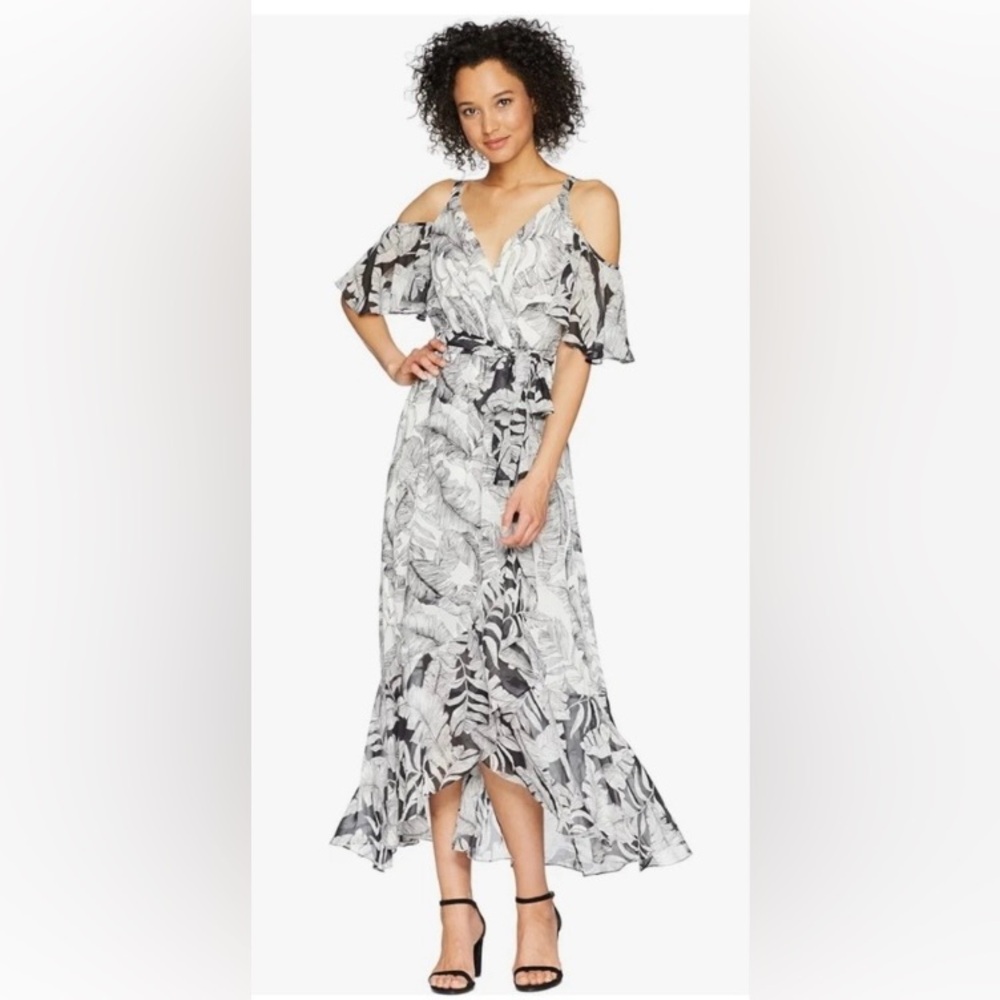 Sangria cold shoulder maxi dress size 16